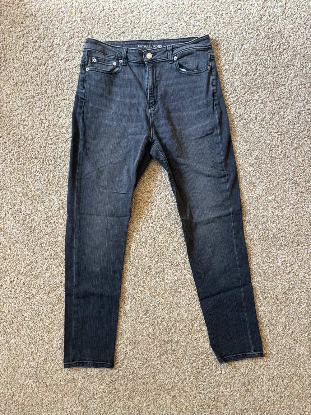 Michael Kors Women's Dark Charcoal Skinny Jeans